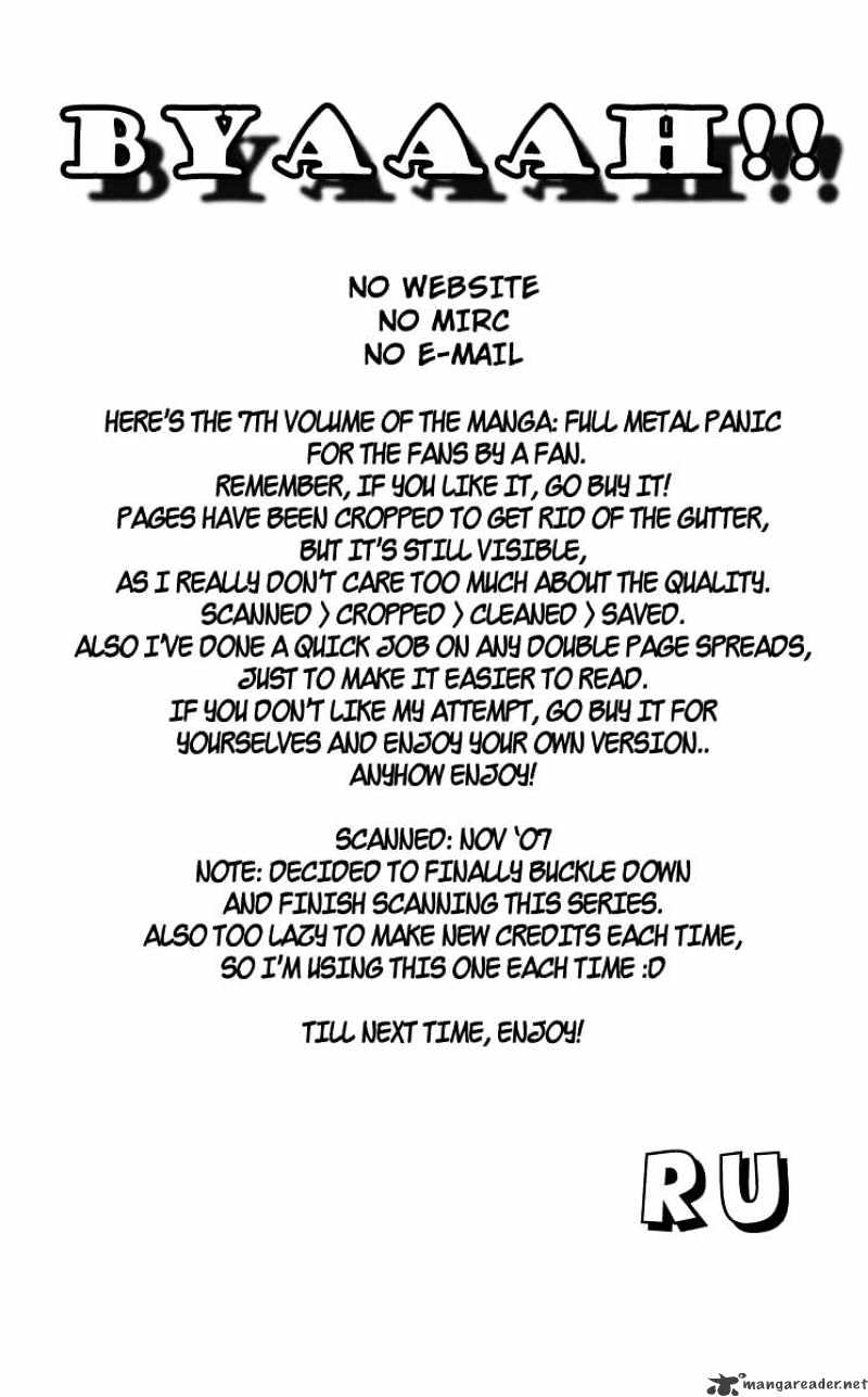 Read Full Metal Panic! Manga Online